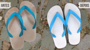 Aprenda a clarear Havaianas